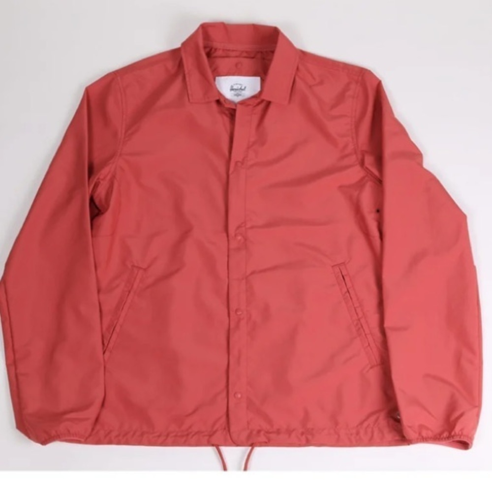 Herschel Supply Co. Voyage Packable Coach Jacket Coral Pink Large unisex